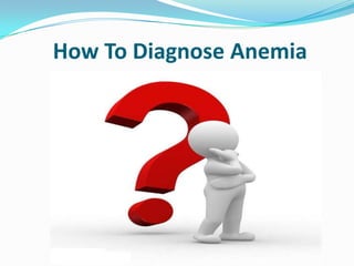 How To Diagnose Anemia

 