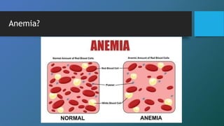 Anemia?
 