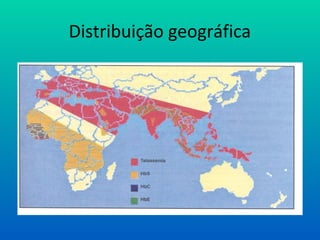 Distribuição geográfica
 