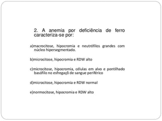 Anemias na infância