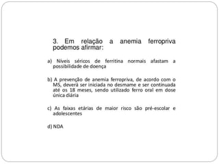 Anemias na infância