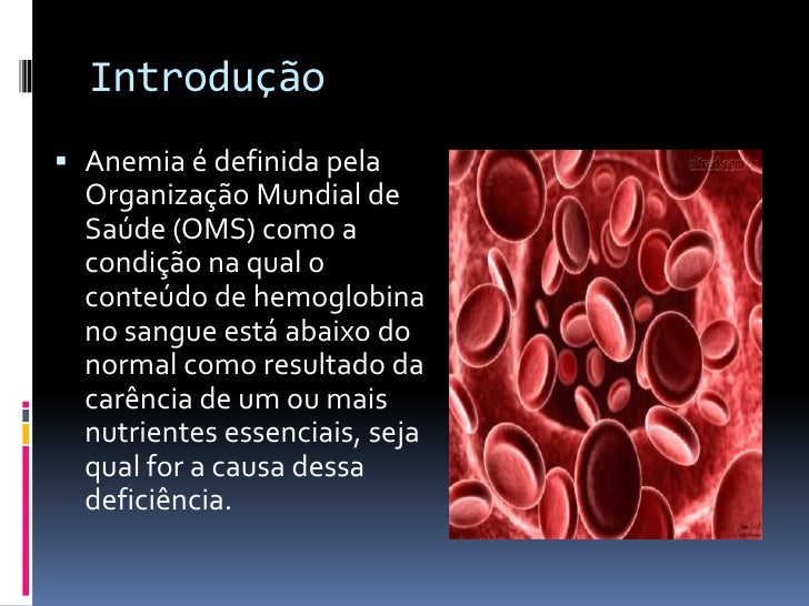 Seminário Anemia (cuidado ao adulto) Seminário Anemia (cuidado ao adulto)