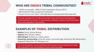 EzeRx Publication | Anemia In India Tribal Population | PPTX