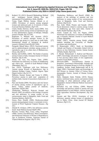 Anaemia among women in Karnataka, India. | PDF