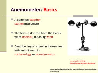 Anemometer interstellar