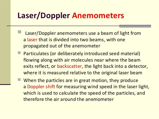 laser doppler anemometer