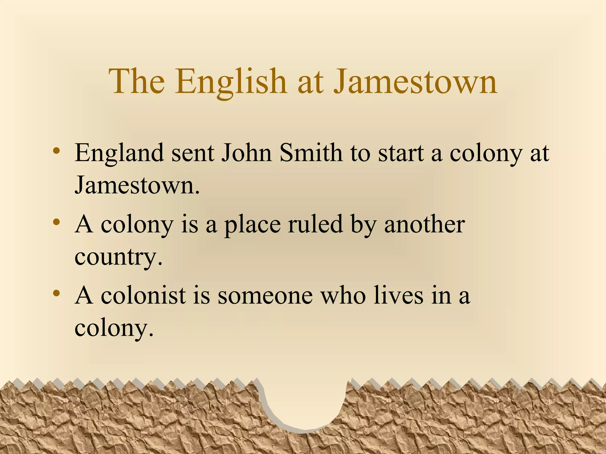 An english colony (social studies) | PPT