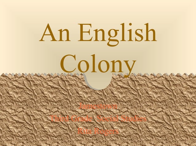 An english colony (social studies) | PPT