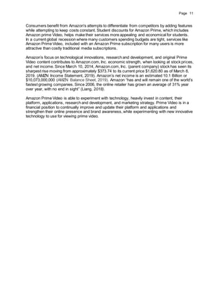 An Environmental Analysis for Amazon Prime Video | DOCX