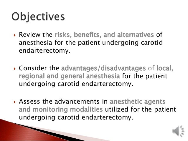 carotid endarterectomy anesthesia