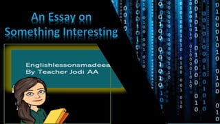 An essay about something