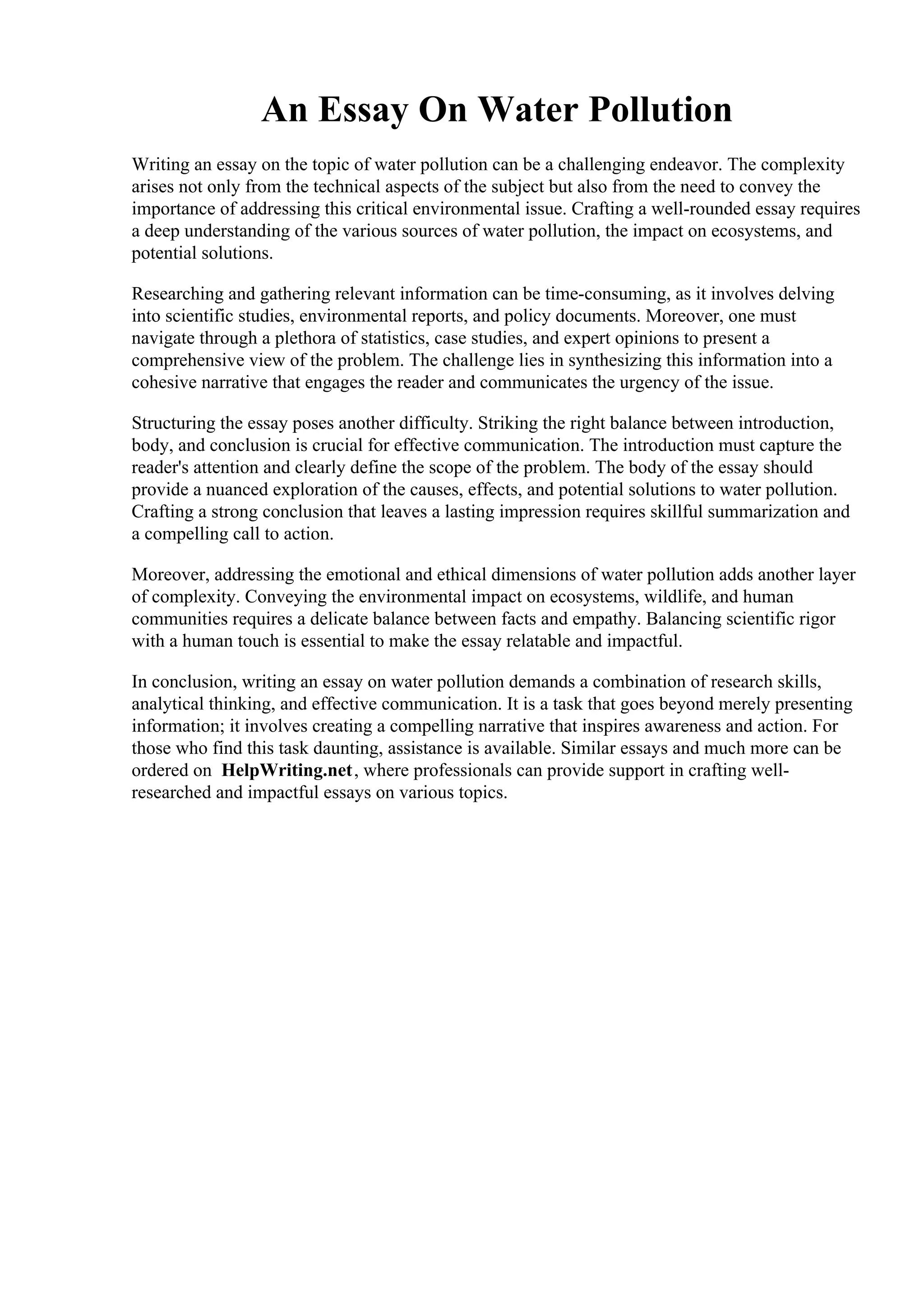 An Essay On Water Pollution.pdf