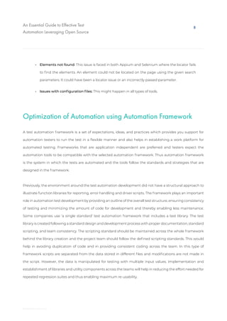 An Essential Guide to Effective Test Automation Leveraging Open Source ...