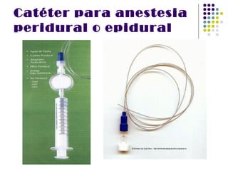 Catéter para anestesia
peridural o epidural
 