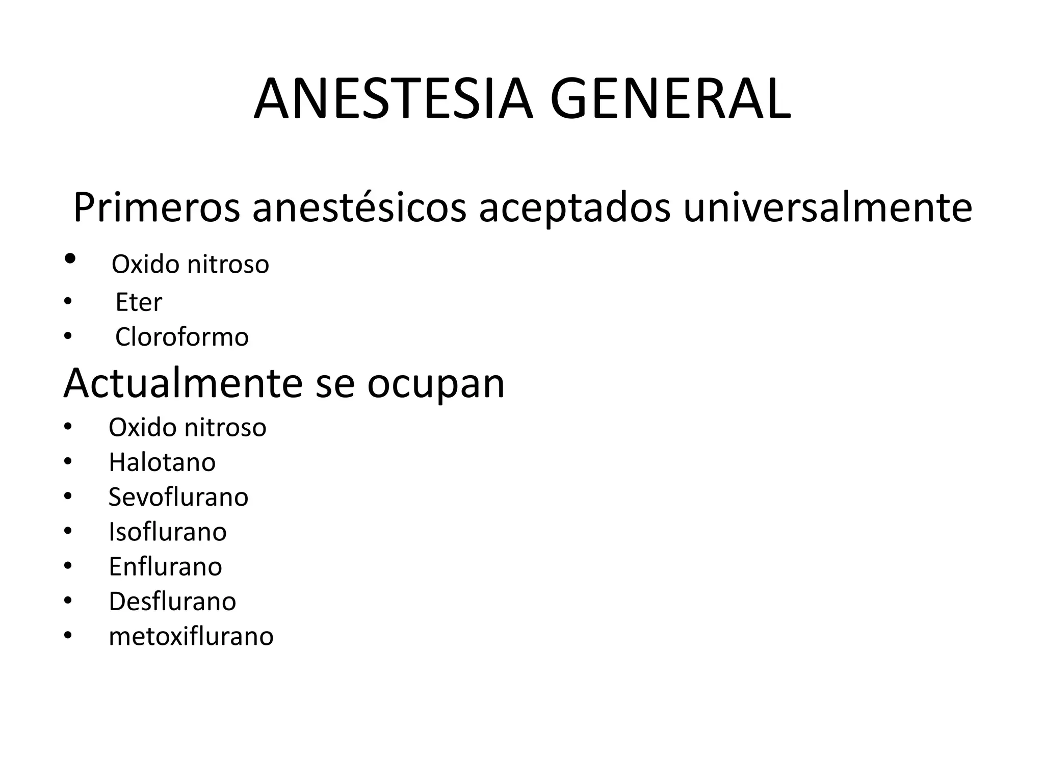 Anestesia general | PPTX