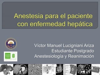 Víctor Manuel Lucigniani Ariza
        Estudiante Postgrado
Anestesiología y Reanimación
 