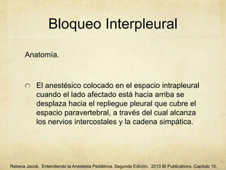 Anestesia regional en pediatría | PPTX