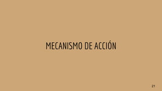 MECANISMO DE ACCIÓN
21
 