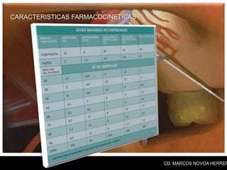 CARACTERISTICAS FARMACOCINETICAS




                                   CD. MARCOS NOVOA HERRER
 