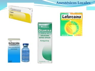 Anestésicos Locales
 