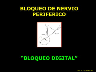 ANESTESICOS LOCALES TIPOS Y TECNICAS. Prfo. Dr. Luis del Rio Diez Slide 25