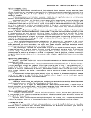 Arlindo Ugulino Netto – ANESTESIOLOGIA – MEDICINA P5 – 2009.2


FISIOLOGIA RESPIRATÓRIA
         A anestesia subaracnóidea...