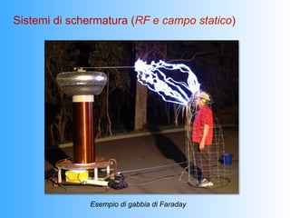 Sistemi di schermatura (RF e campo statico)




              Esempio di gabbia di Faraday
 