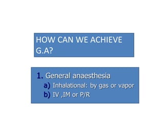 HOW CAN WE ACHIEVE
G.A?
 