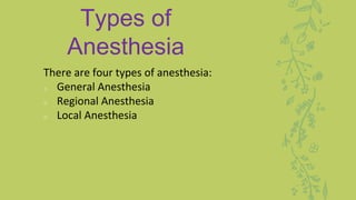 Anesthesia | PPTX
