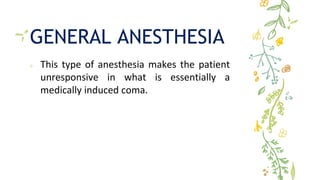 Anesthesia | PPTX