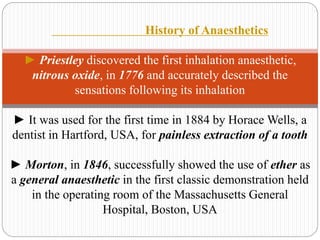 Anesthesia, Types of anesthesia, with Pharmacology | PPTX