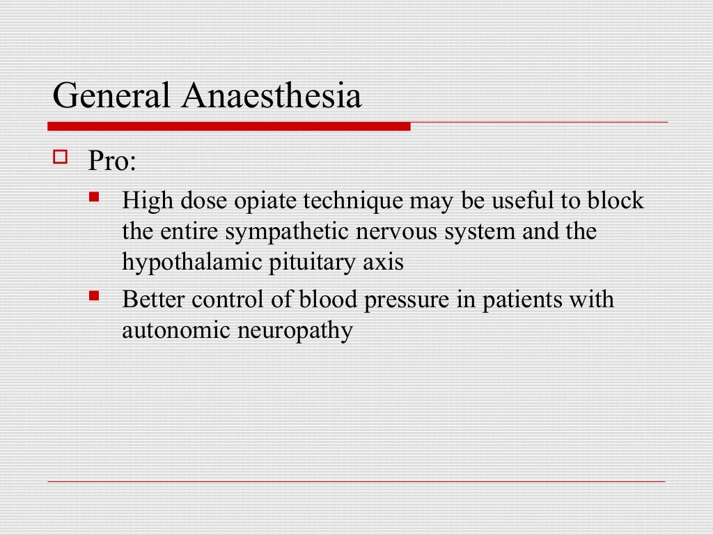 Anesthesia and diabetes