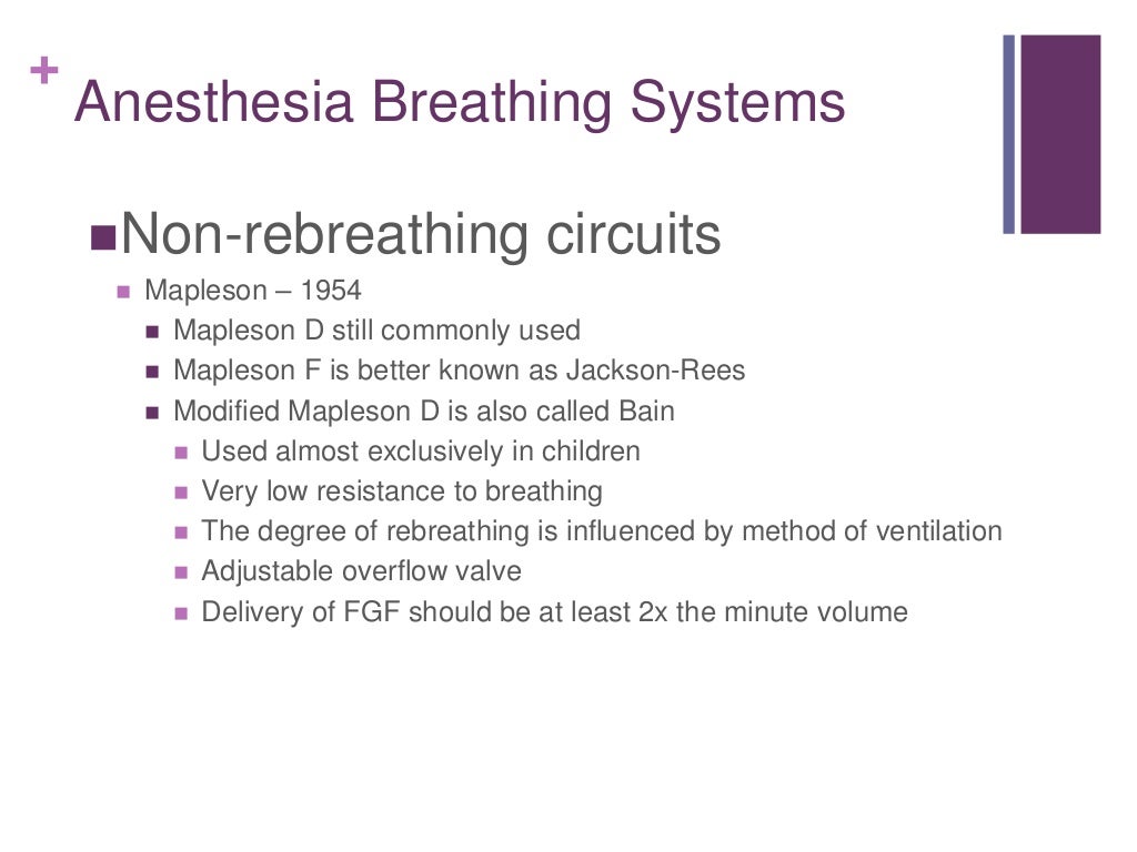 Anesthesia breathing systems