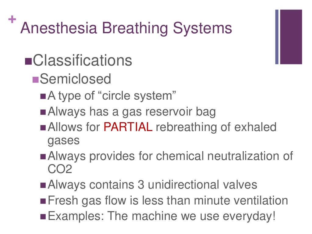 Anesthesia breathing systems