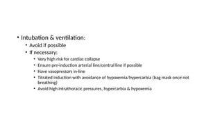 High Risk Intubation Anesthesia Consideration in pulmonary embolism .pptx