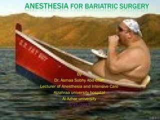 By 
Dr. Asmaa Sobhy Abd-ellah 
Lecturer of Anesthesia and Intensive Care 
Alzahraa university hospital 
Al-Azhar university 
3/21/2013 
 