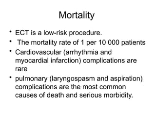 Ect Risk Stratification ANESTHESIA FOR ECT, drugs, special populations | PPTX