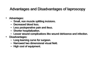Laproscopy Incision Infected Anesthesia for laproscopic surgery | PPT