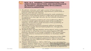 Anesthesia for off Pump Coronary artery bypass grafting | PPTX