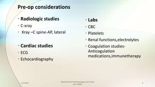 Anesthesia for orthopedic surgery | PPTX