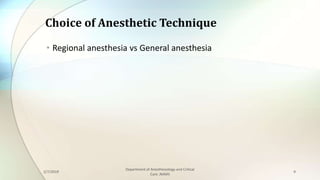 Anesthesia for orthopedic surgery | PPTX
