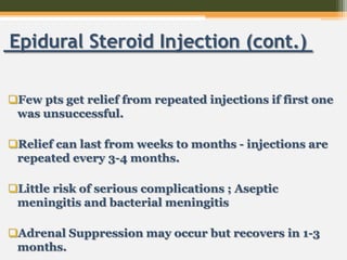 Repetal Injection Anesthesia for spinal cord injury and scoliosis030 | PPTX