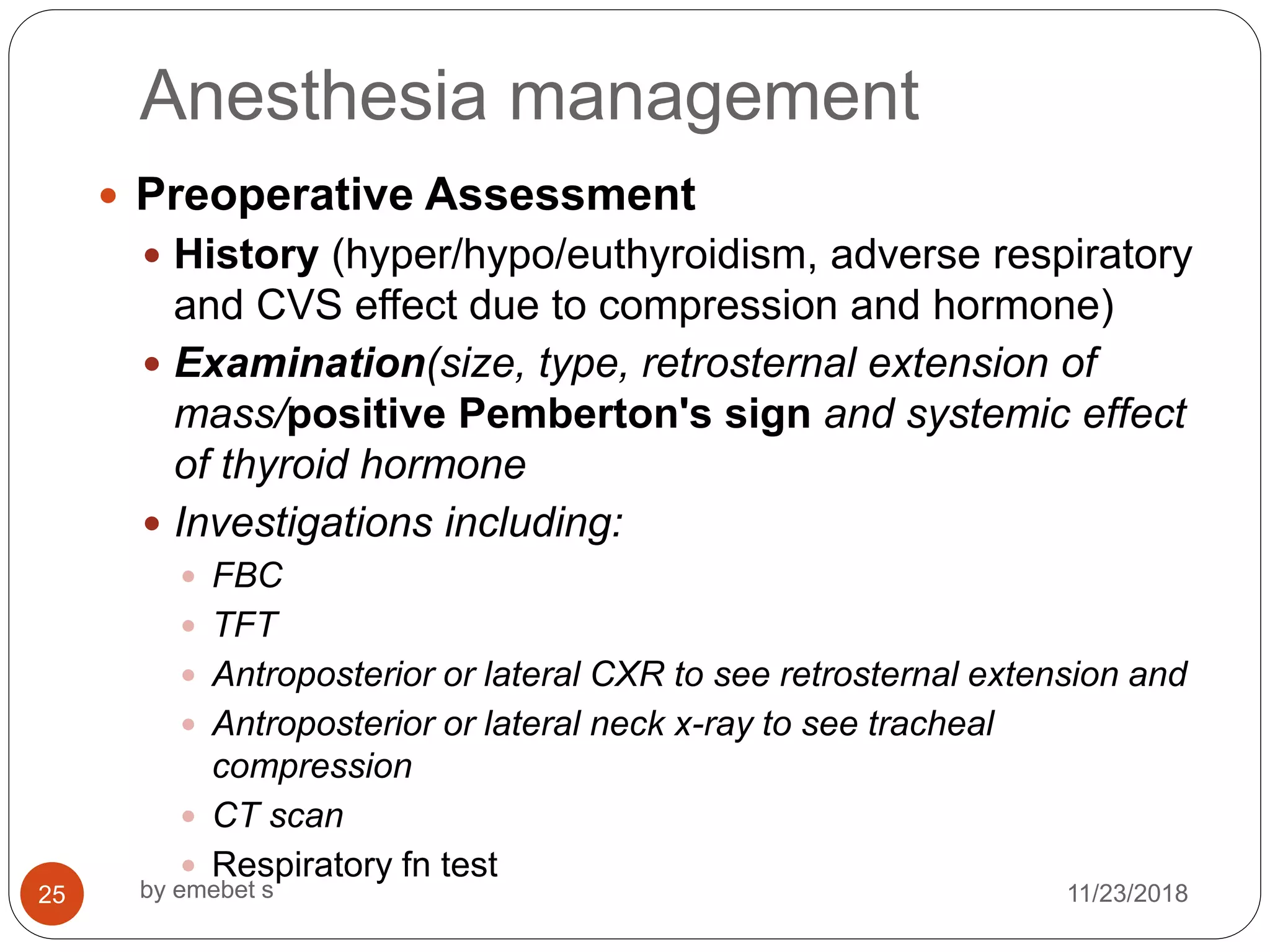 Anesthesia for thyroid_disease....day_2[1] | PPTX
