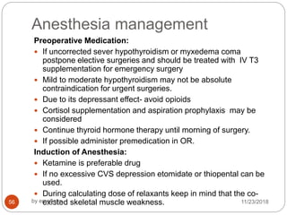 Anesthesia for thyroid_disease....day_2[1] | PPTX