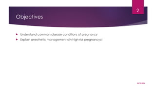High Risk Parturient Comprehensive Anesthesia Management for High-Risk Pregnancies ...