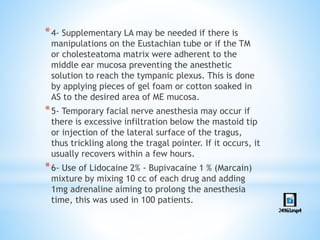 Anesthesia in ent | PPTX