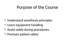 Comprehensive Introduction to Anesthesia Techniques and Equipment for ...