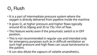 Flush O2 Primus Anesthesia machines in detail explanation part-1 | PPTX