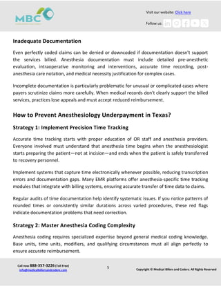 Anesthesiology Billing in Texas: Prevent Underpayment in OR Settings | PDF