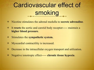 anesthesia and smoking cigarettes Planning for surgery but still smoking? , This isnt just a bad habit  it can be dangerous under anesthesia.,  Heres why:, Nicotine pushes your body into fight-or-flight mode   heart rate & Smoking and Anesthesia - Before